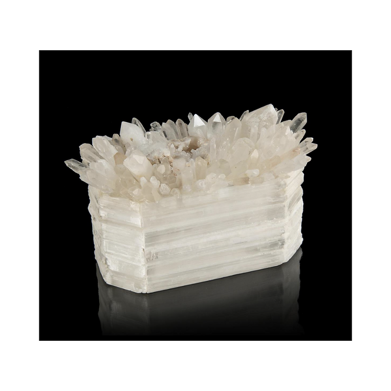 CRYSTALS ON WHITE BOX
