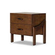 HALSTON NIGHTSTAND-TERRA BROWN ASH