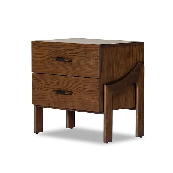 HALSTON NIGHTSTAND-TERRA BROWN ASH