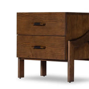 HALSTON NIGHTSTAND-TERRA BROWN ASH