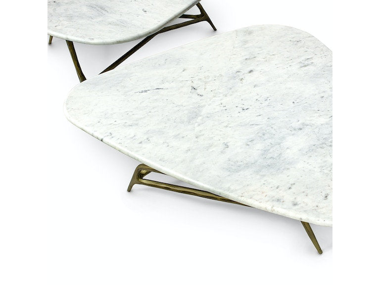 ORLANDO MARBLE COFFEE TABLE, SHORT