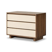 GROVE NIGHTSTAND-BEIGE PAINTED LINEN