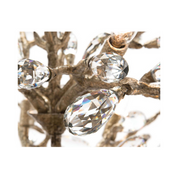 BUDDING CRYSTAL TEN-LIGHT CHANDELIER