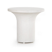 PARRA LOW END TABLE-PLASTER MOLDED CONC