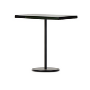 ZEVON END TABLE-MOSS CAST GLASS