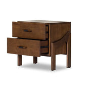 HALSTON NIGHTSTAND-TERRA BROWN ASH