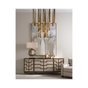 HANS TWENTY-THREE-LIGHT BRASS CHANDELIER