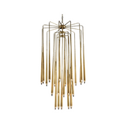 HANS TWENTY-THREE-LIGHT BRASS CHANDELIER