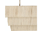 EVERLY RECTANGULAR CHANDELIER, NATURAL