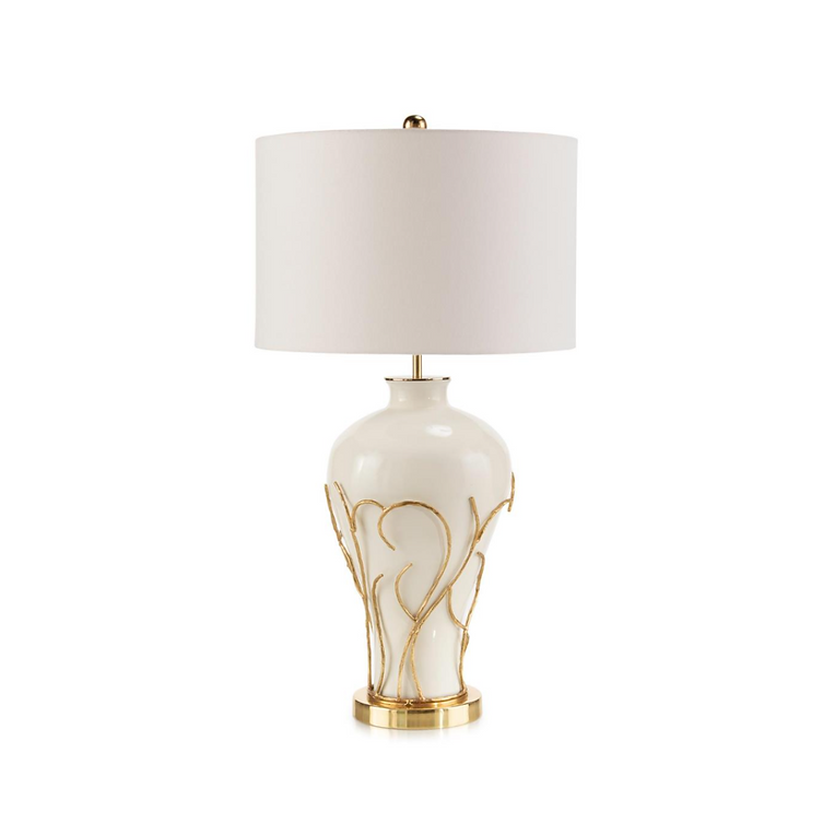 WHITE FLAME TABLE LAMP