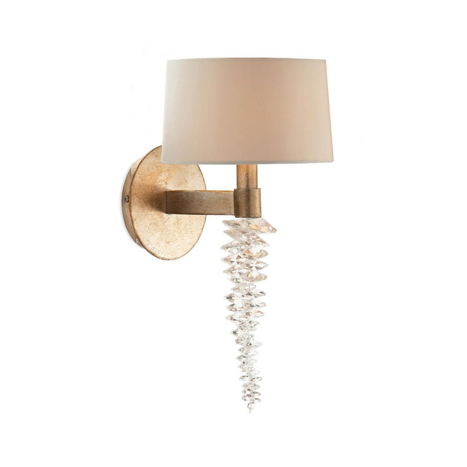 CASCADING CRYSTAL WATERFALL ONE-LIGHT WALL SCONCE