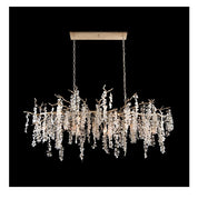 SHIRO-NODA FIFTEEN-LIGHT GLASS CLUSTER HORIZONTAL CHANDELIER