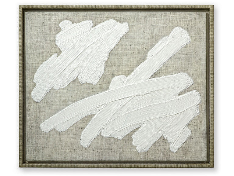 PLASTER BRUSHSTROKE II WALL DECOR