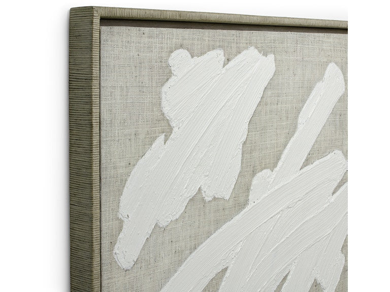 PLASTER BRUSHSTROKE II WALL DECOR