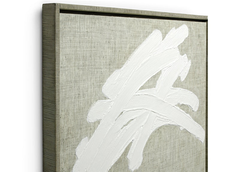 PLASTER BRUSHSTROKE I WALL DECOR