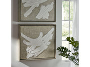 PLASTER BRUSHSTROKE I WALL DECOR