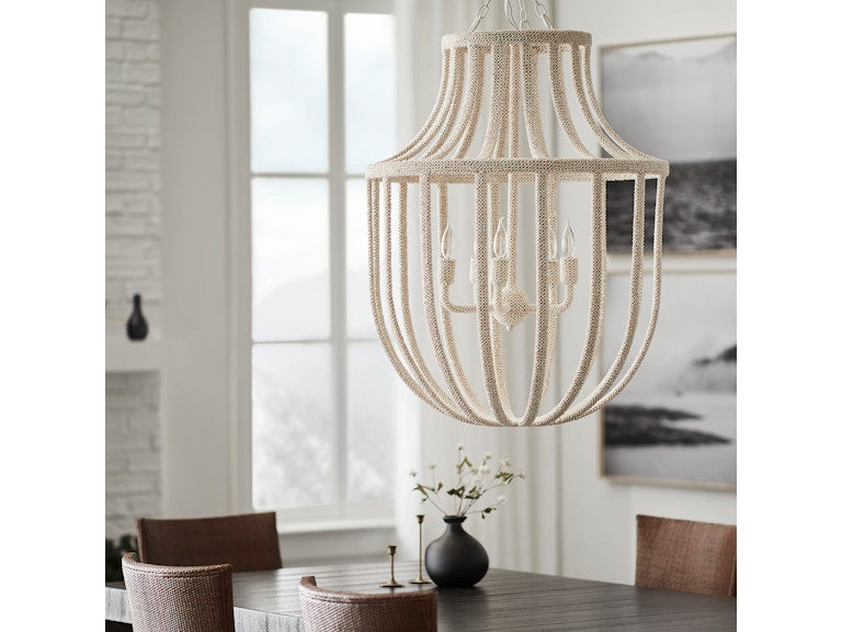 PALOMA COCO CHANDELIER WHITE