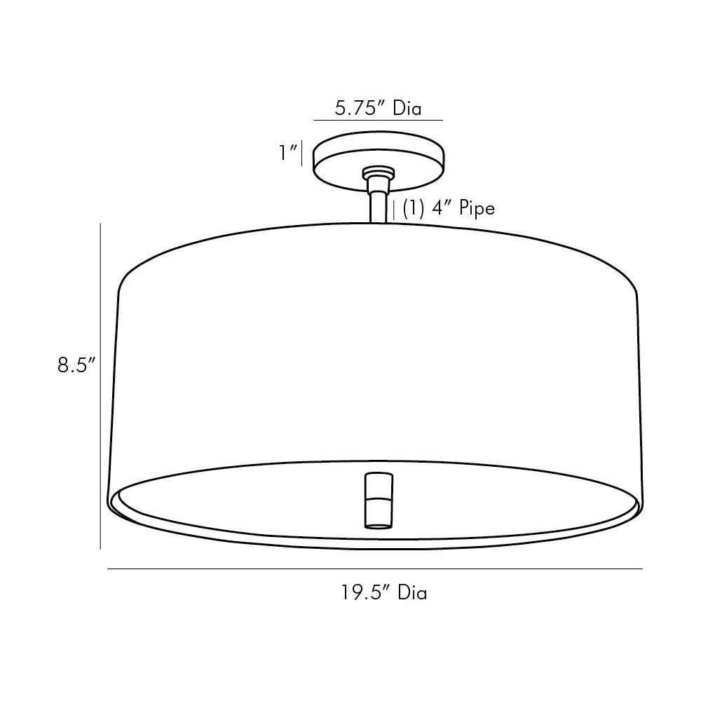 TARBELL SEMI FLUSH