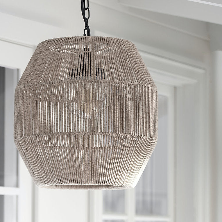 TANNER OUTDOOR PENDANT GLOBE NATURAL