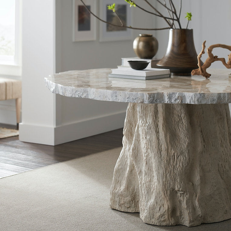 CAMILLA FOSSILIZED CLAM DINING TABLE