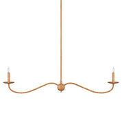 SAXON RATTAN LINEAR CHANDELIER