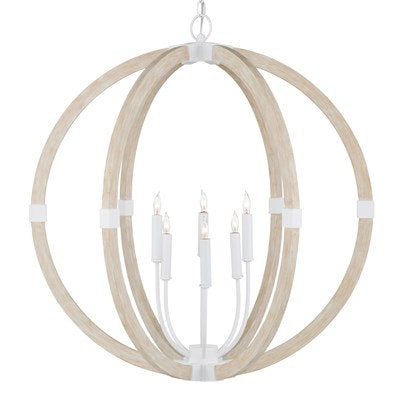 BASTIAN SANDSTONE ORB CHANDELIER