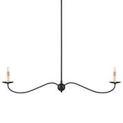 SAXON BLACK LINEAR CHANDELIER