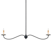 SAXON BLACK LINEAR CHANDELIER