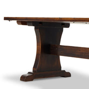 TRESTLE DINING TABLE-DISTRESSED WALNUT