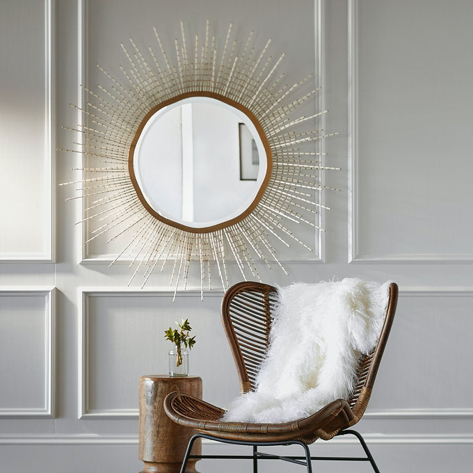 SADIE BEADED MIRROR WHITE