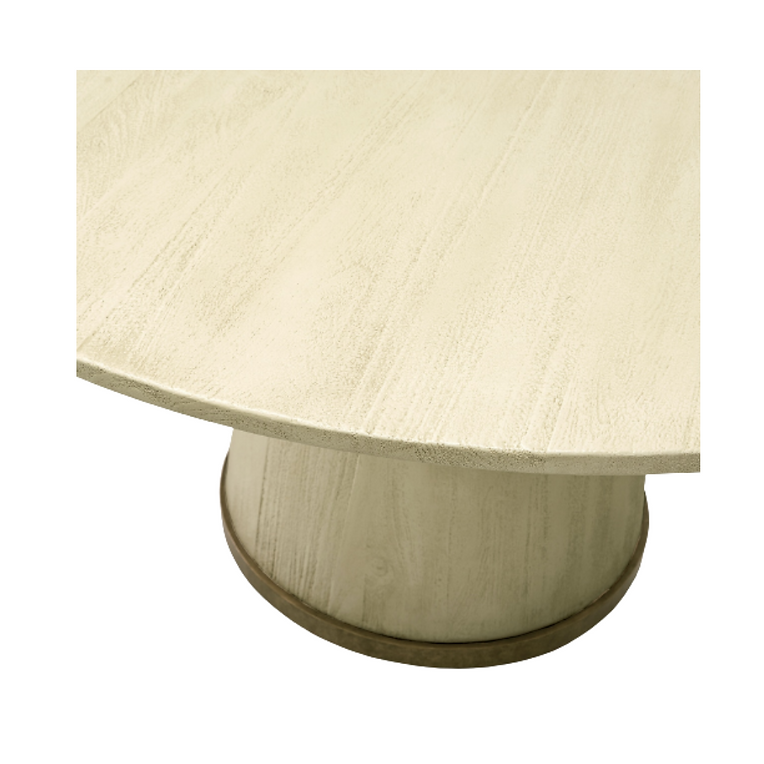 CONRAD DINING TABLE 52" GOLD