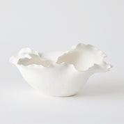 FOLIOS VASE AND BOWLS-MATTE WHITE