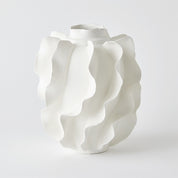 FOLIOS VASE AND BOWLS-MATTE WHITE