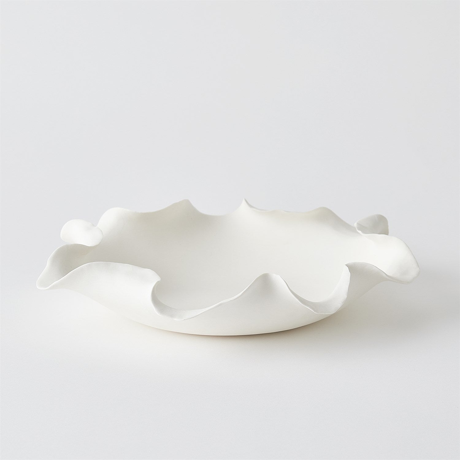 FOLIOS VASE AND BOWLS-MATTE WHITE