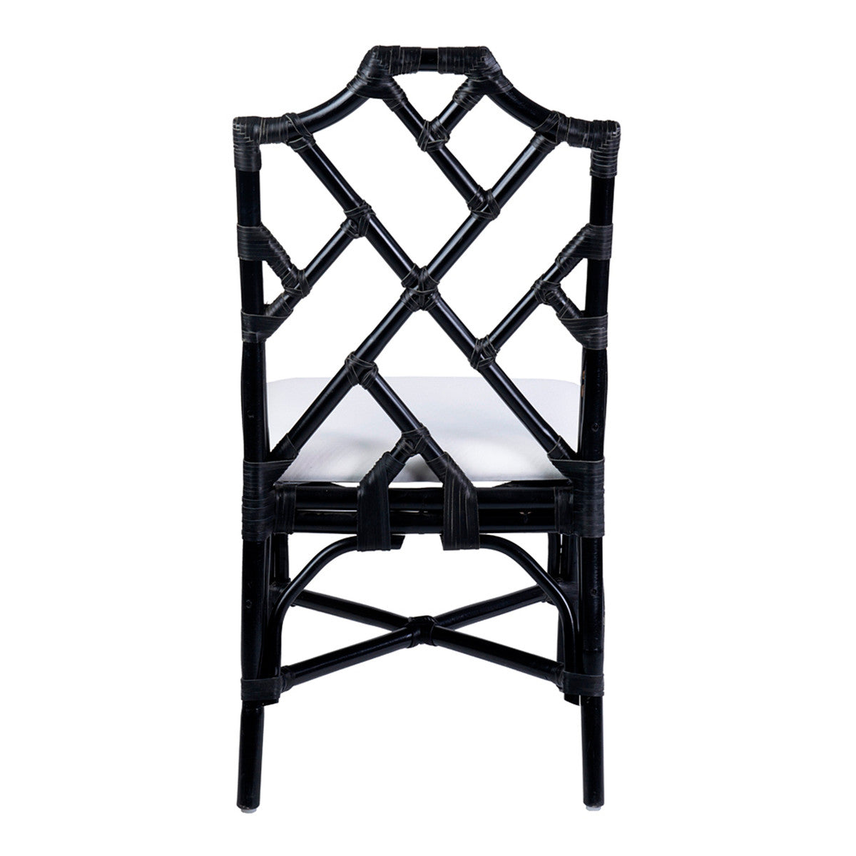 EMERY CHIPPENDALE RATTAN SIDE CHAIRS, SET OF 2 (PRICE IS PER PAIR)