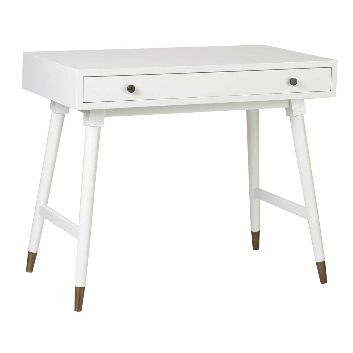 WHITMIRE WHITE RECTANGULAR DESK, KD, WHITE