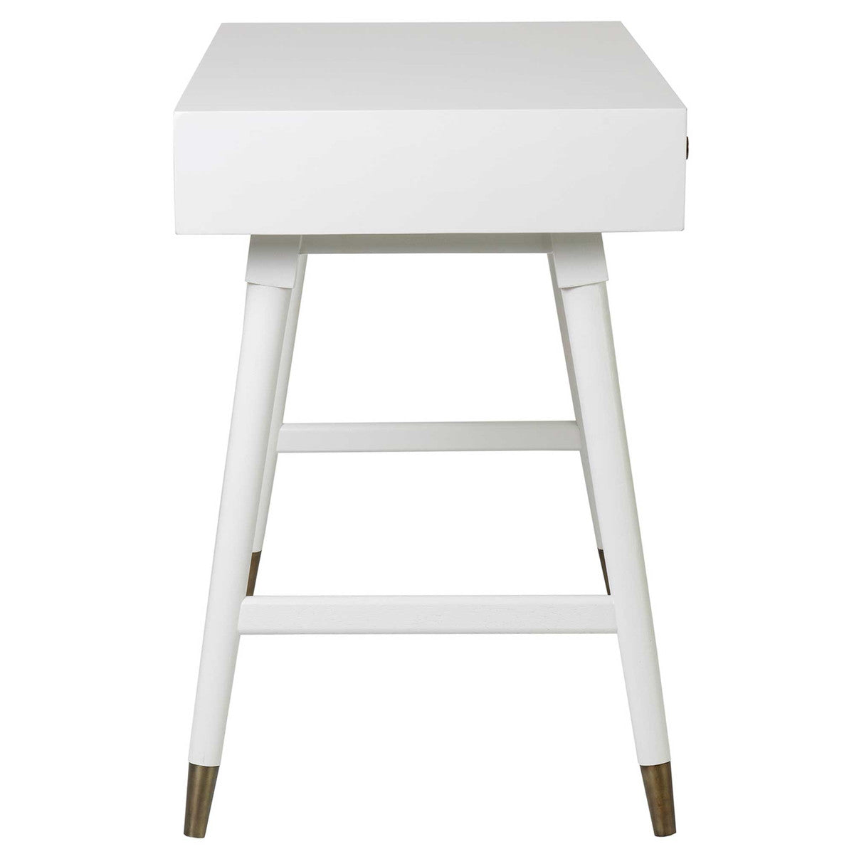 WHITMIRE WHITE RECTANGULAR DESK, KD, WHITE