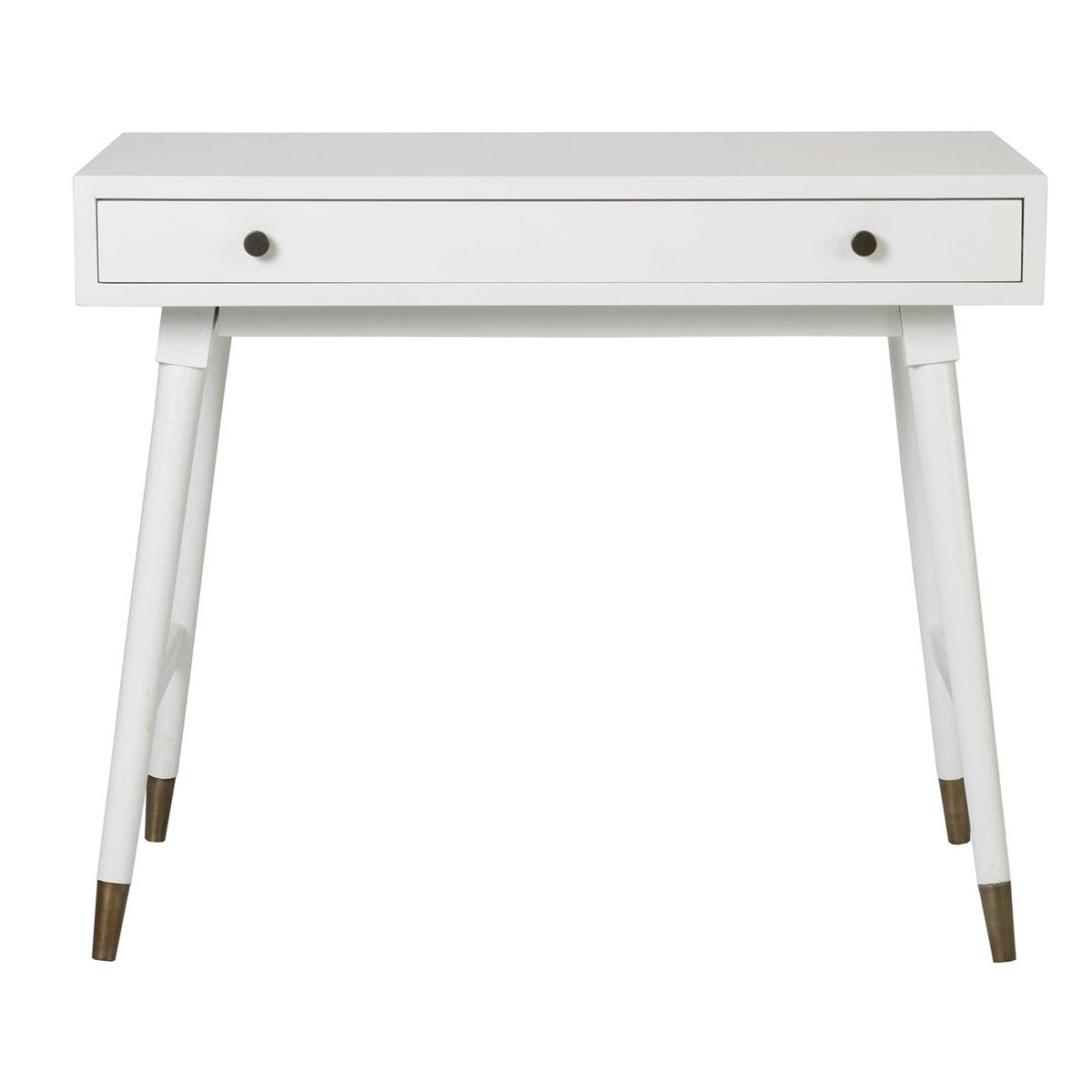 WHITMIRE WHITE RECTANGULAR DESK, KD, WHITE