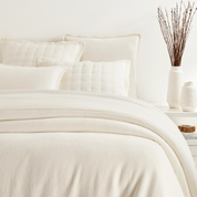 SUMPTUOUD CHENILLE IVORY COVERLET