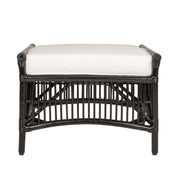 WINSTON RATTAN OTTOMAN, BLACK