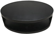 ECLIPSE OVAL COFFEE TABLE, BLACK STEEL