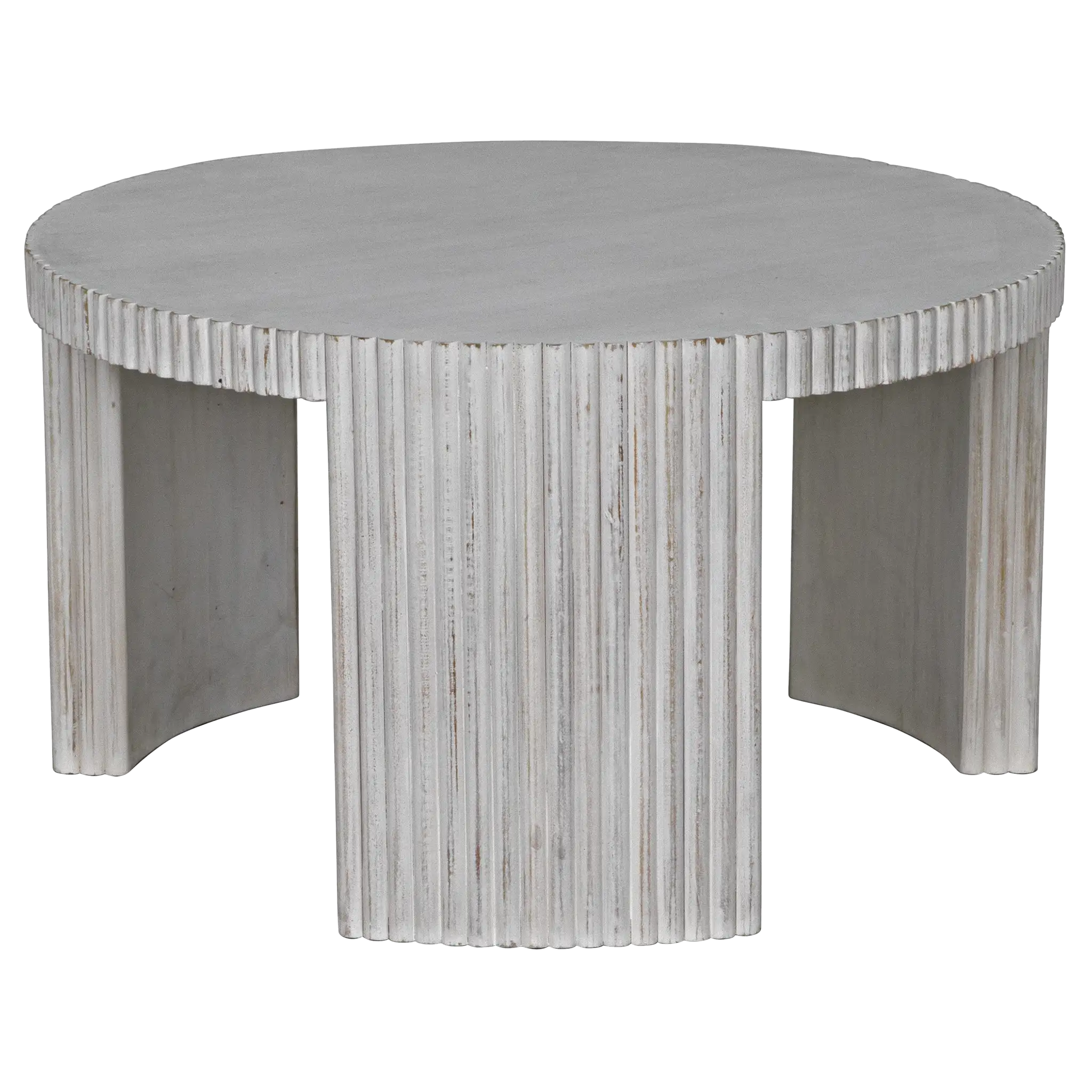 JGOR SIDE/COFFEE TABLE, WHITE WASH