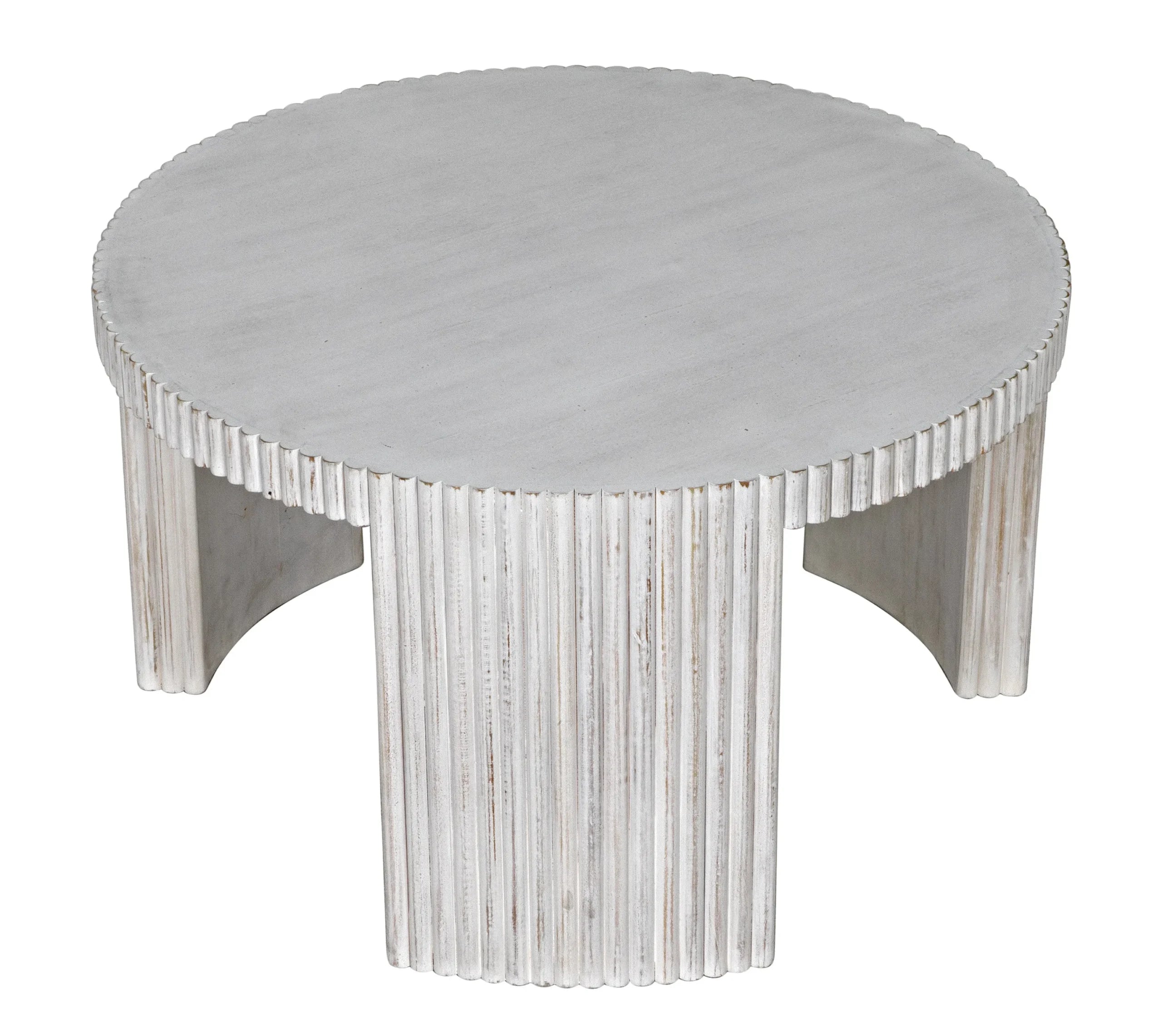 JGOR SIDE/COFFEE TABLE, WHITE WASH