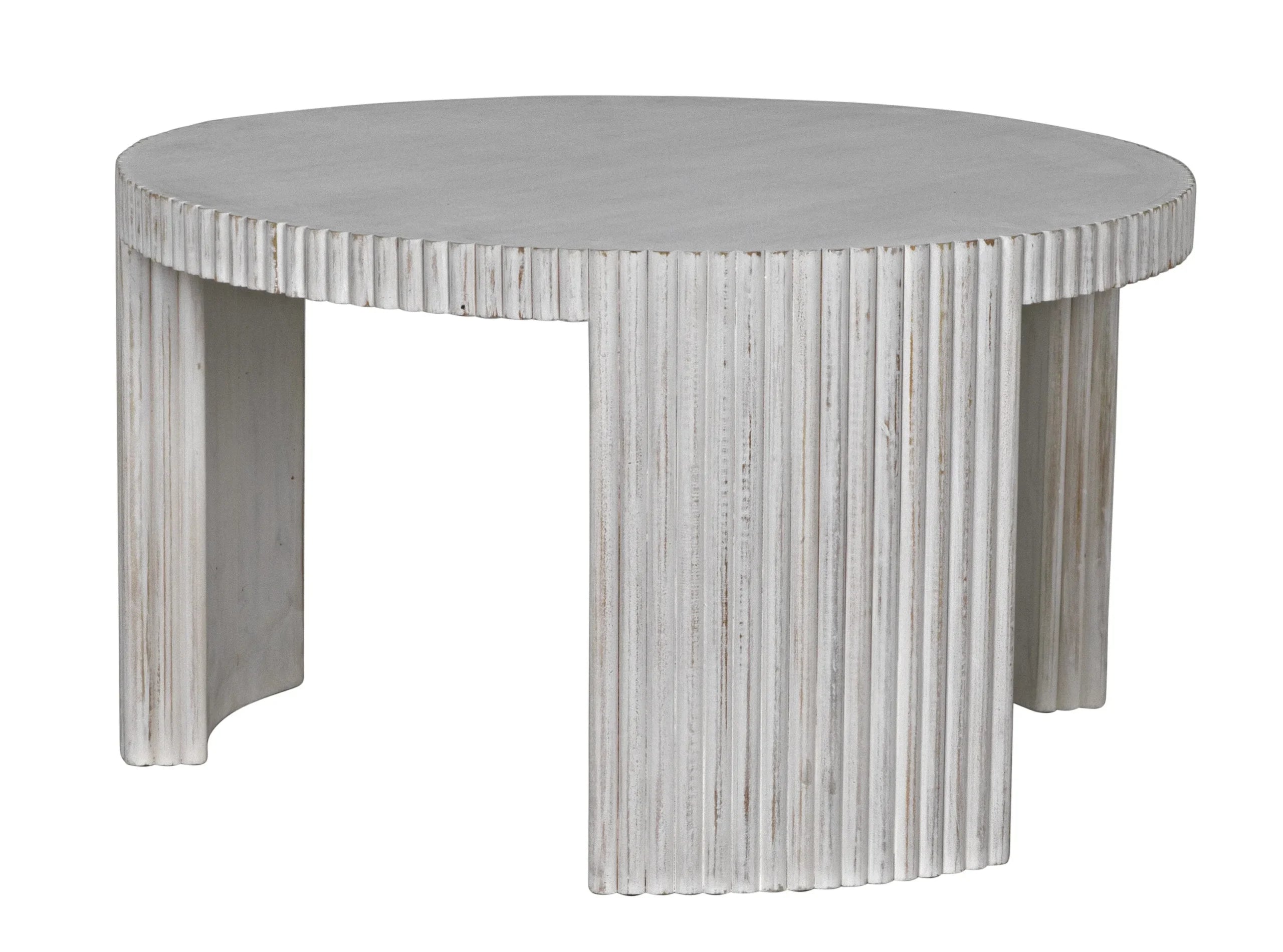 JGOR SIDE/COFFEE TABLE, WHITE WASH