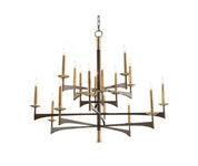 MID-CENTURY SIXTEEN-LIGHT CHANDELIER