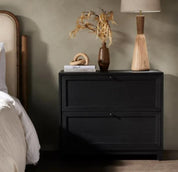 MILLIE NIGHTSTAND-DRIFTED MATTE BLACK