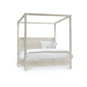 WOODSIDE CANOPY BED, QUEEN, WHITE SAND