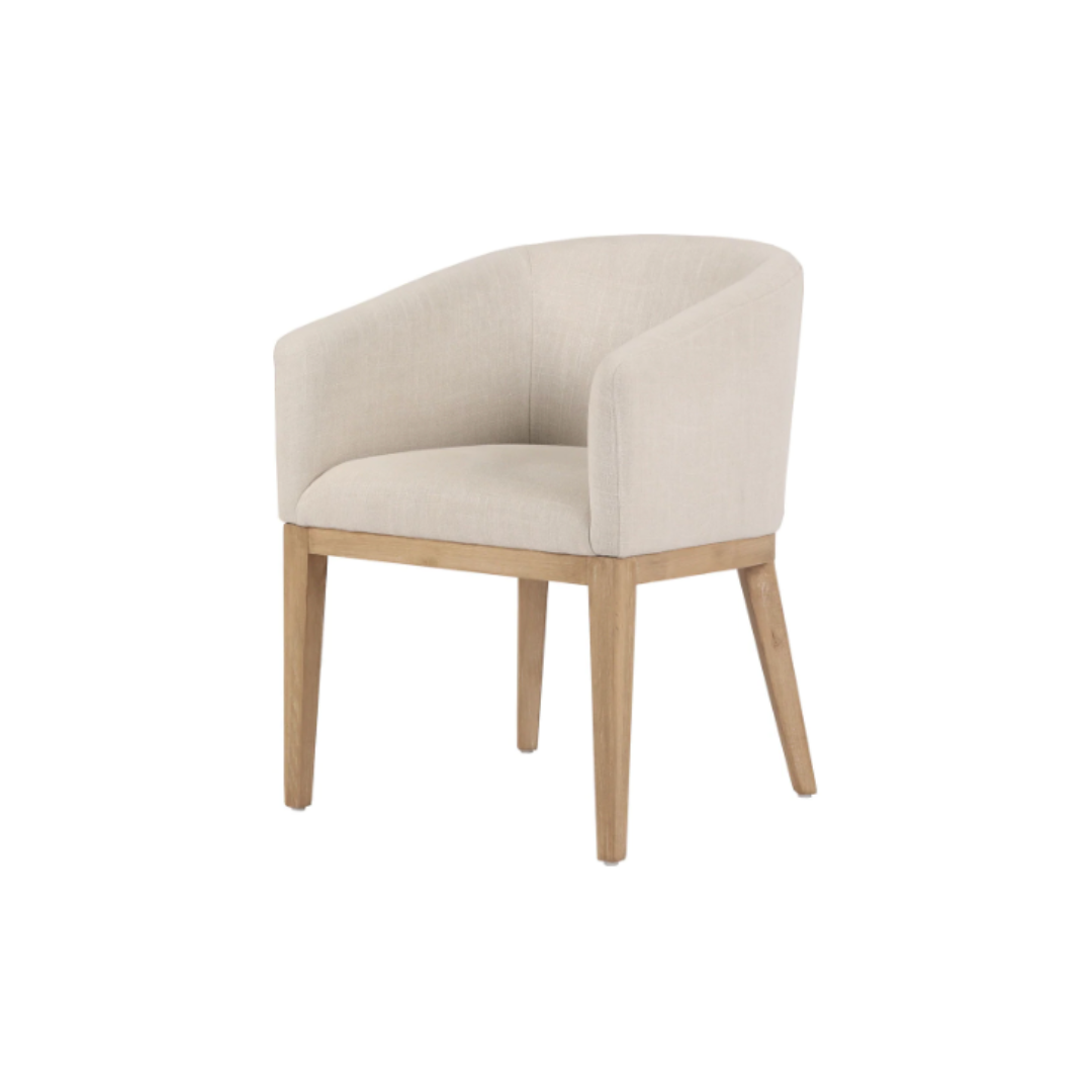 BARREL UPHOLSTERED SIDE CHAIR