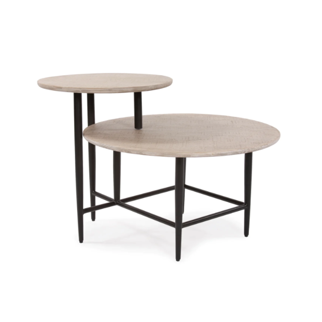 DUO HEIGHT ROUND COFFEE TABLE