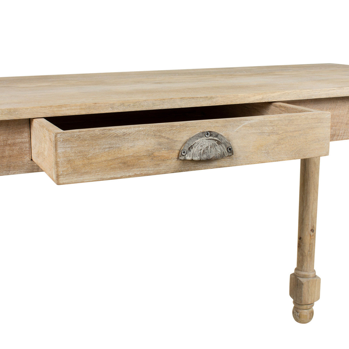 BROCK 60" MANGO TURNED LEG DESK, KD